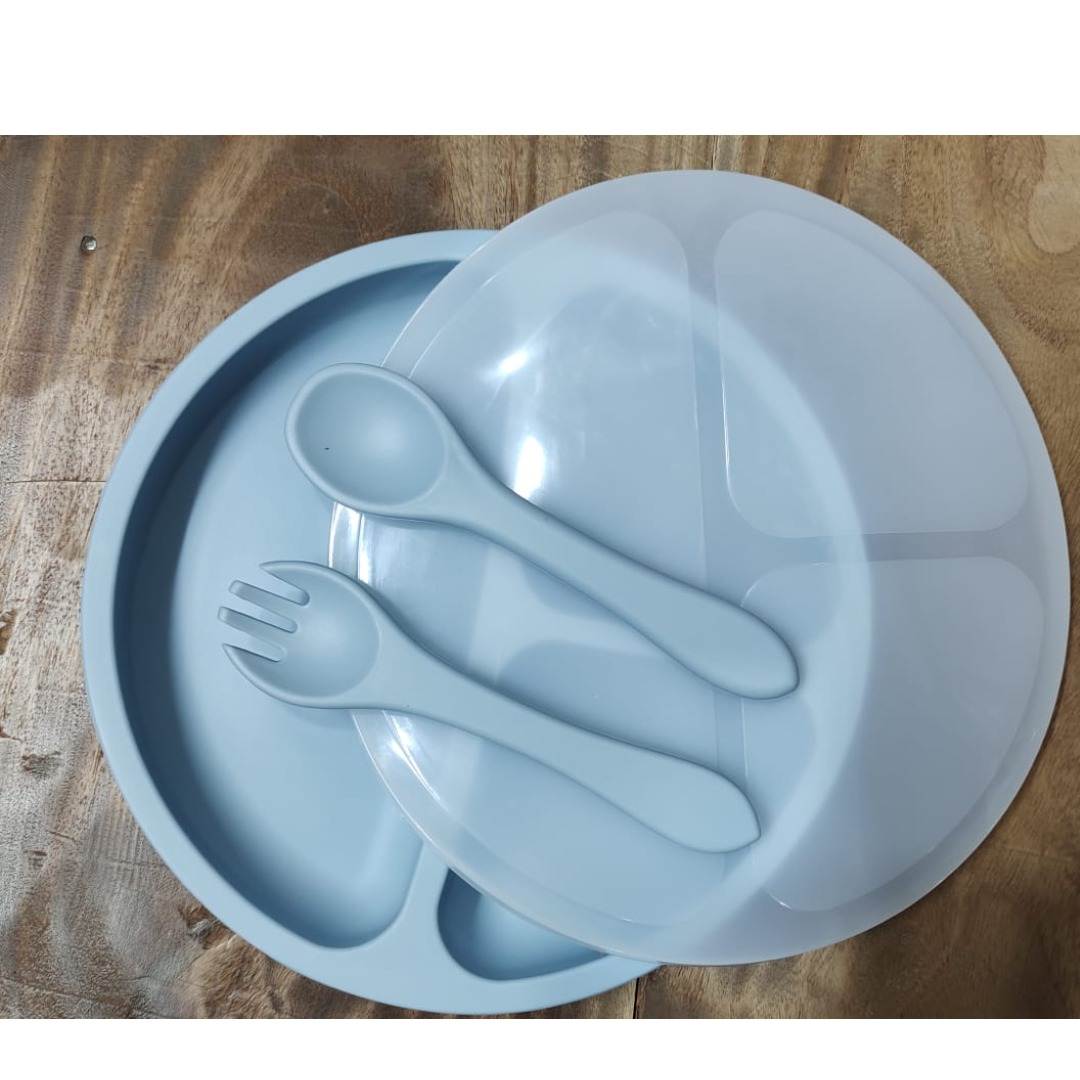 BPA Free Baby Silicone Feeding Set